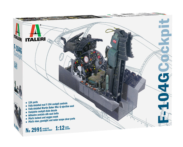 ITALERI 1:12 F-104G COCKPIT DE COMBATTANT STARFIGHTER