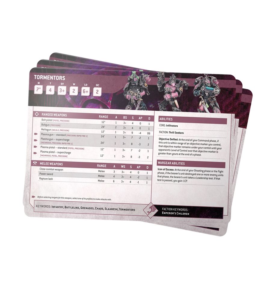 DATASHEET CARDS : EMPEROR'S CHILDREN (ENG)