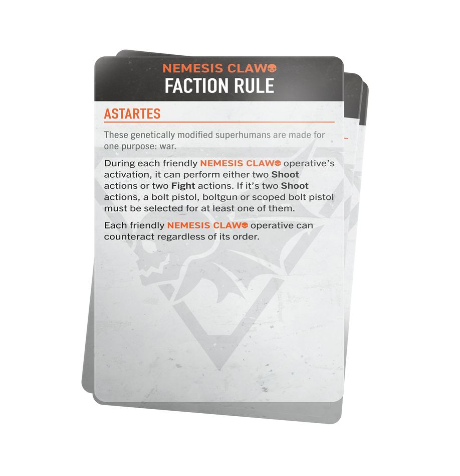 Kill Team: Nemesis Claw – Datacards (English)