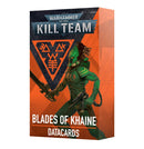 KILL TEAM: DATACARDS: BLADES OF KHAINE (ENGLISH)