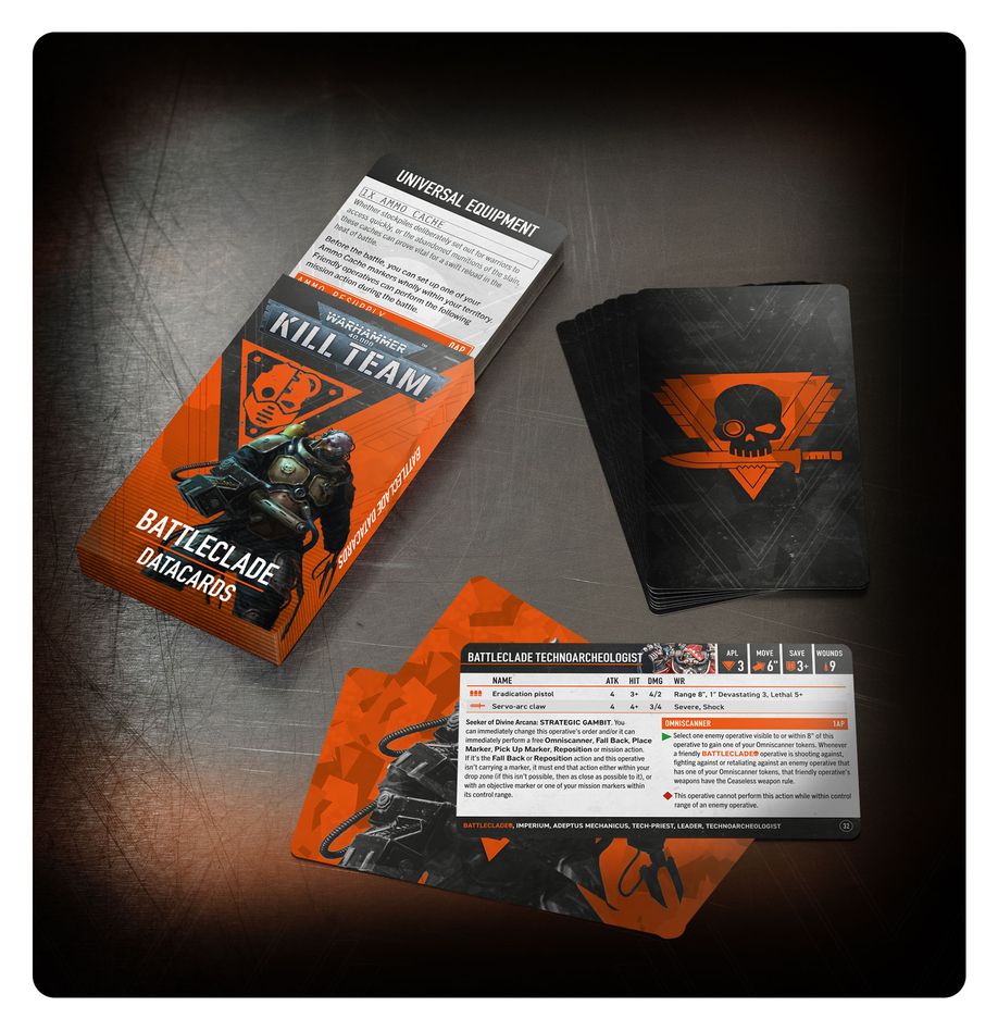 KILL TEAM DATACARDS: BATTLECLADE (ENGLISH)