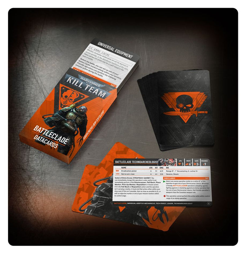 KILL TEAM DATACARDS: BATTLECLADE (ENGLISH)