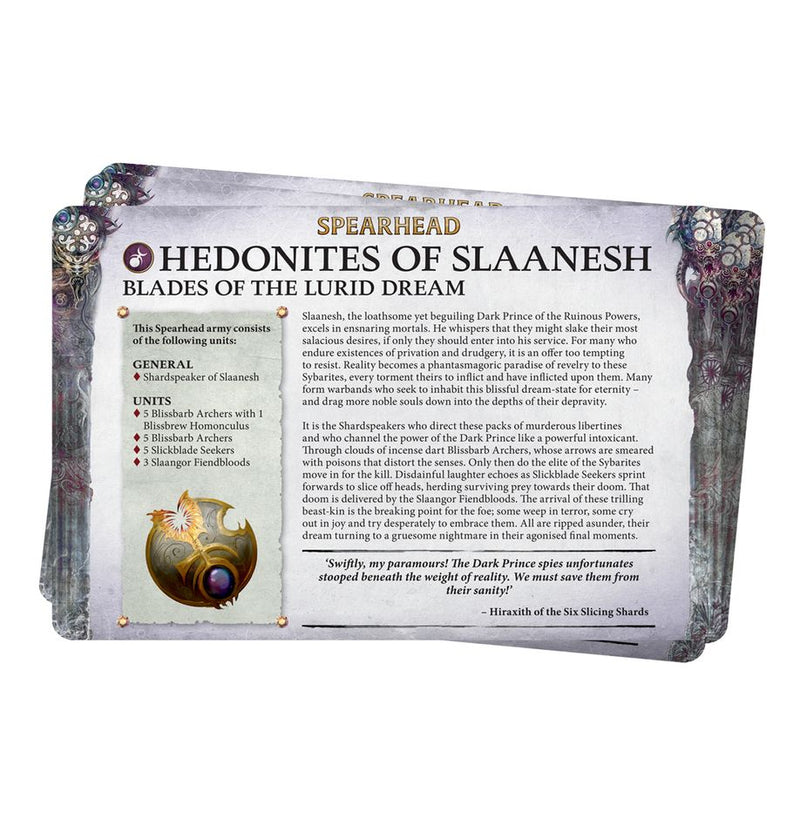 Faction Pack: Hedonites of Slaanesh (ingles)