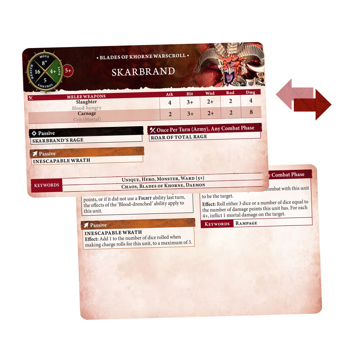 WARSCROLL CARDS: BLADES OF KHORNE (ENGLISH)