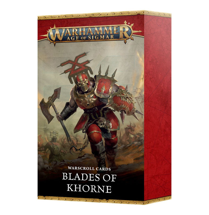 WARSCROLL CARDS: BLADES OF KHORNE (ENGLISH)