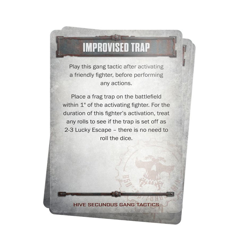 Hive Secundus Gang Tactics Cards