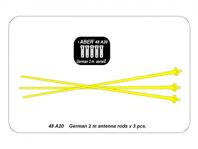 ABER 48 A20 German 2 m antennas x 3 pcs