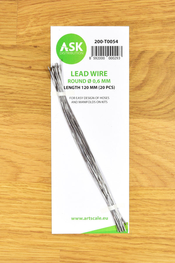 Lead Wire - Round Ø 0,6 mm x 120 mm (20 pcs) 200-T0054