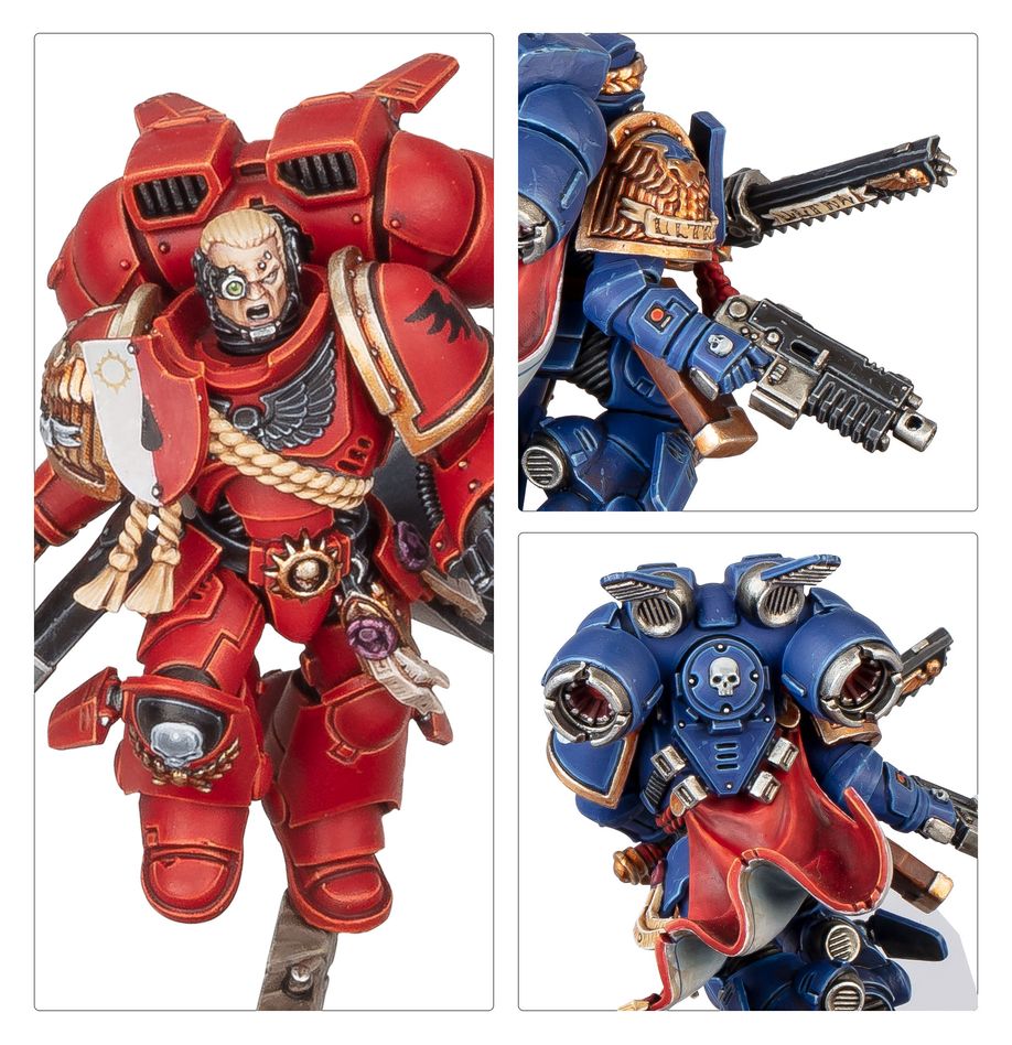 SPACE MARINES: Captain with jump pack