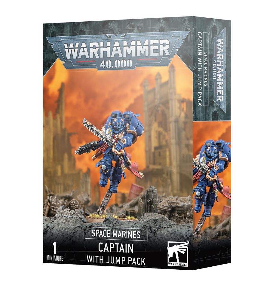 SPACE MARINES: Captain with jump pack