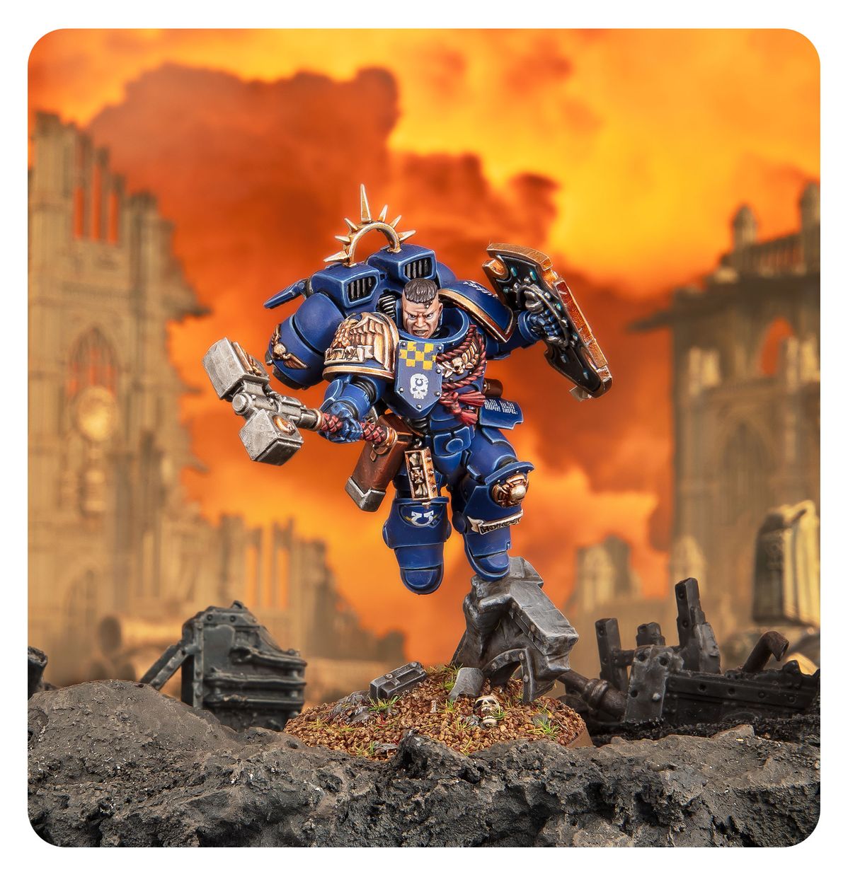 S/M: CAPTAIN W/JUMP PACK & RELIC SHIELD