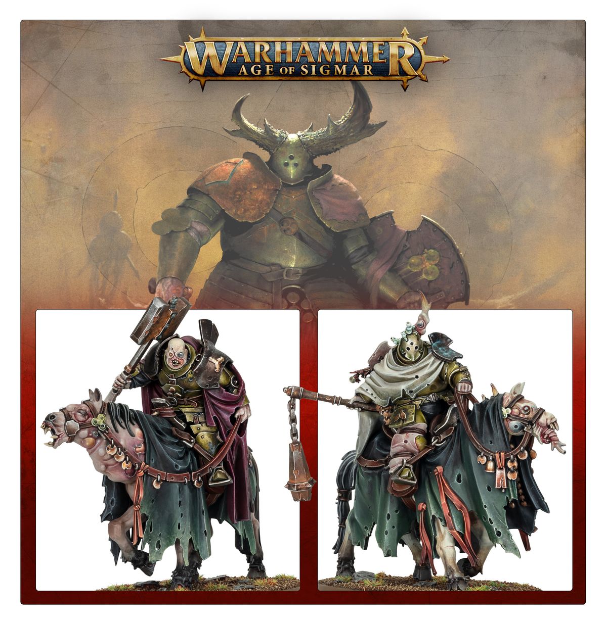 MAGGOTKIN OF NURGLE : SLOVEN KNIGHTS