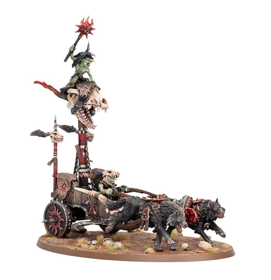 GLOOMSPITE GITZ: Snarlboss on War-Wheela