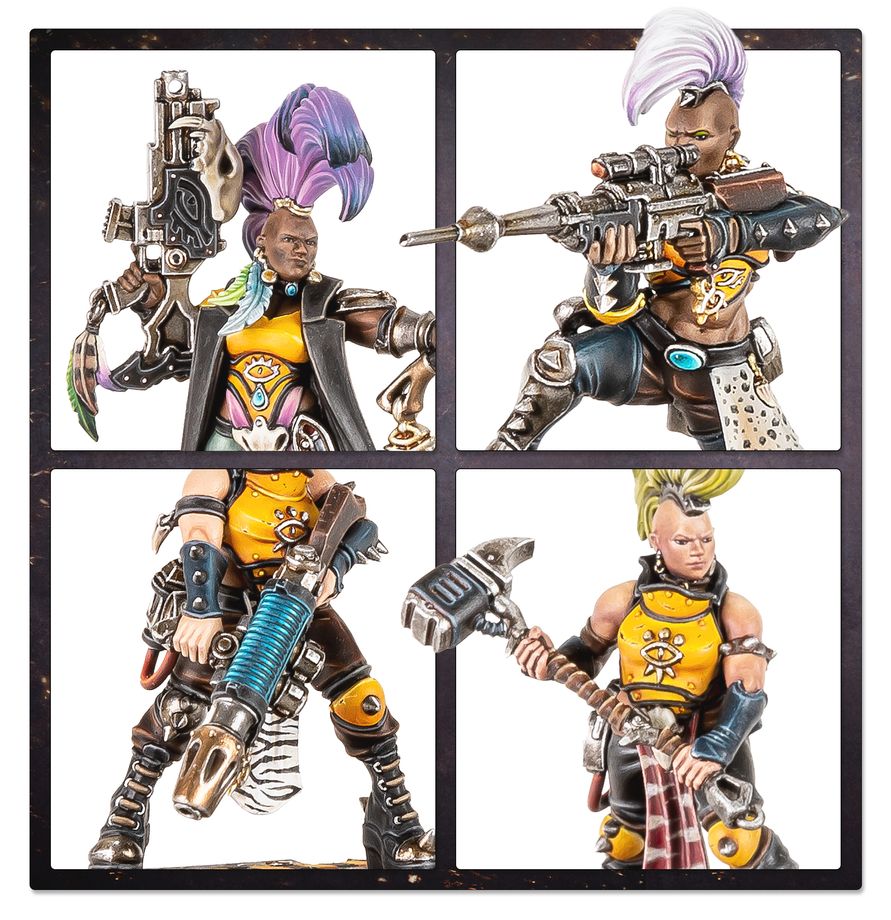 NECROMUNDA: ESCHER GANG MATRIARCHS & PHYRR CATS