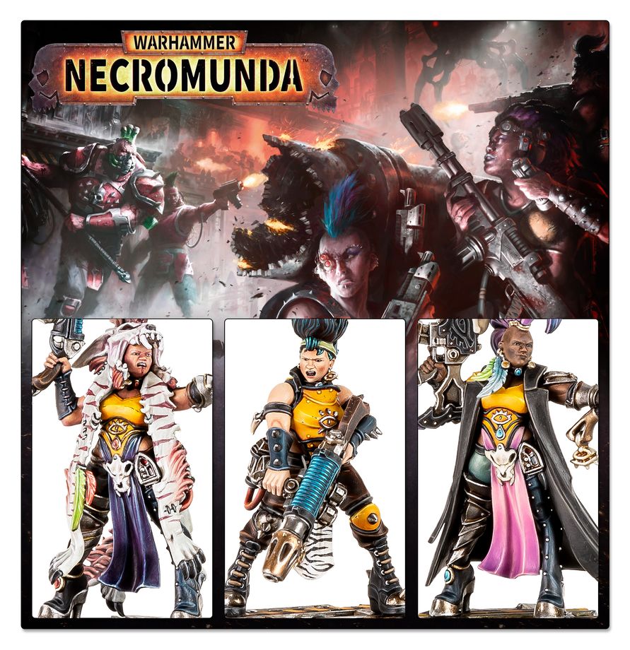 NECROMUNDA: ESCHER GANG MATRIARCHS & PHYRR CATS