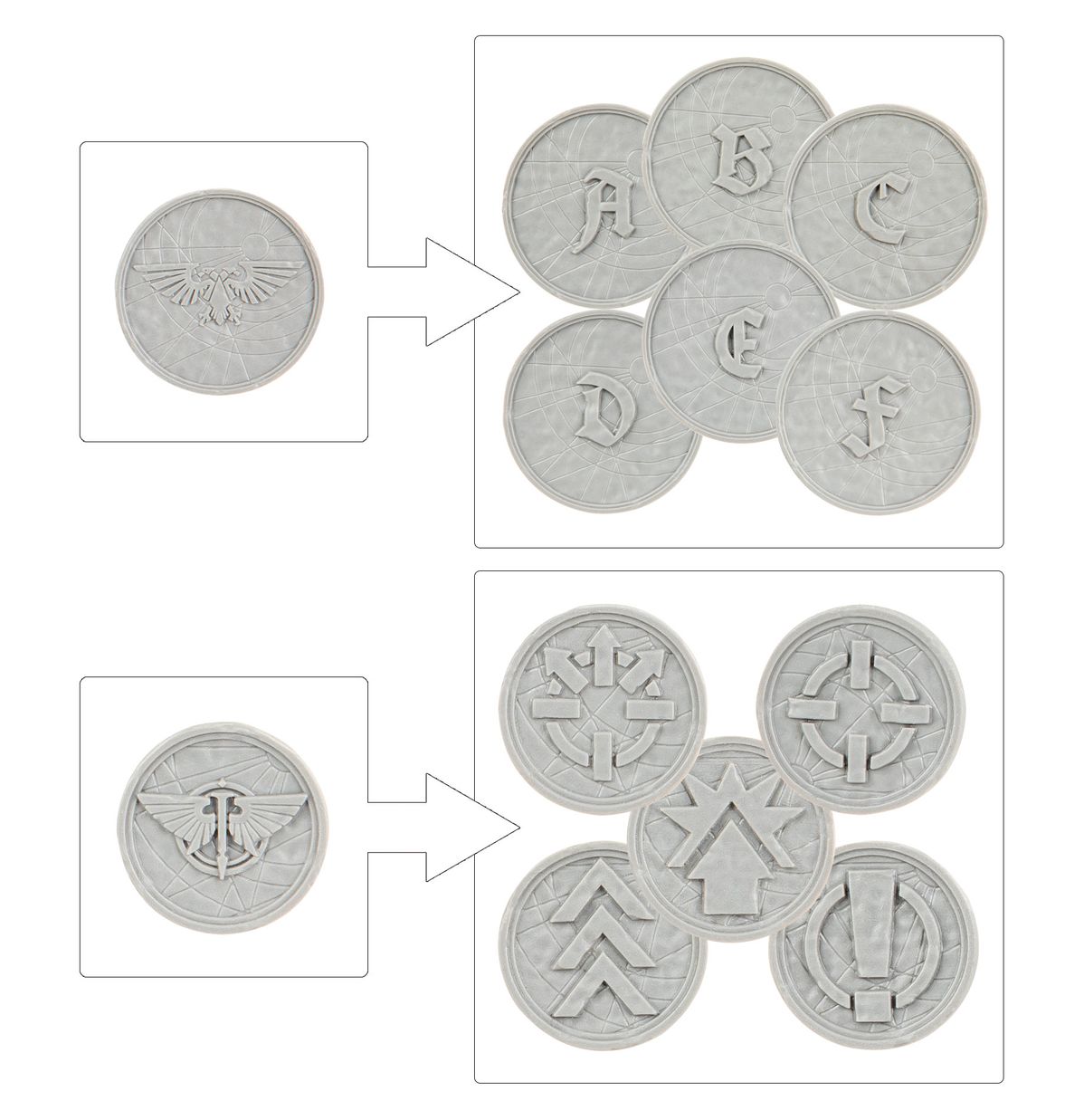 L/I: ORDER TOKENS AND OBJECTIVES MARKERS