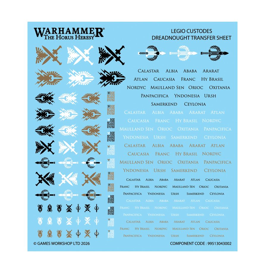 CUSTODES: SUPPORT BATTLE GROUP