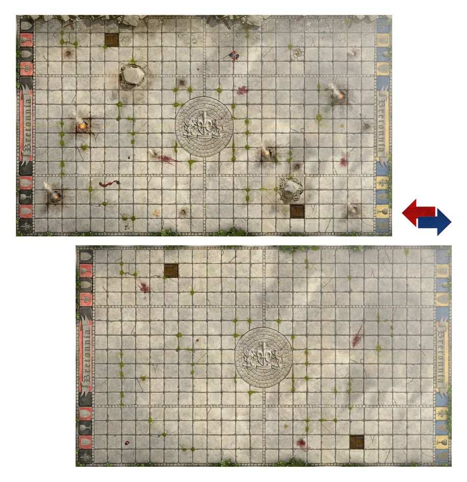 BLOOD BOWL: BRETONNIAN TEAM PITCH & DUGOUTS