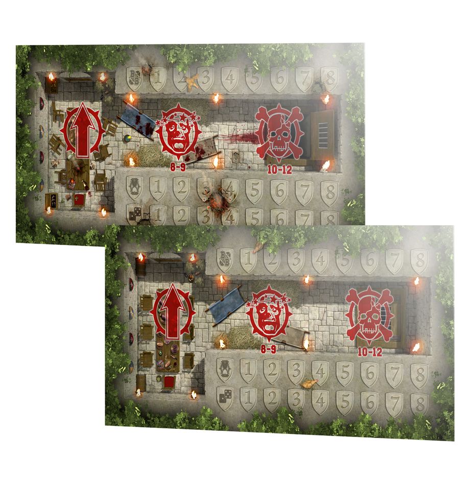 BLOOD BOWL: BRETONNIAN TEAM PITCH & DUGOUTS
