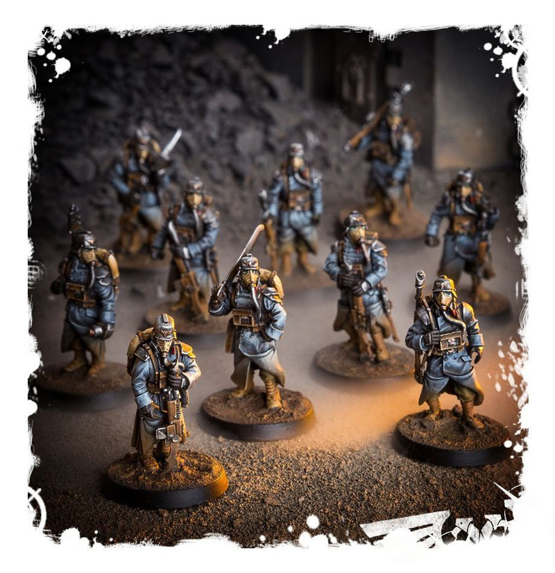 DEATH KORPS OF KRIEG INFANTRY SQUAD AT EASE