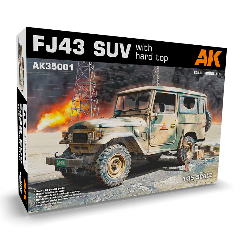 AK35001 FJ43 SUV WITH HARD TOP 1:35