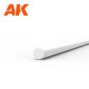 AK6540 ROD 2.00 DIAMETER X 350MM – STYRENE ROD – (6 UNITS)