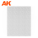 AK6584 WATER SHEET TRANSPARENT RUNNING WATER 245 X 195MM / 9.64 X 7.68 “ – TEXTURED ACRYLIC SHEET – 1 UNIT