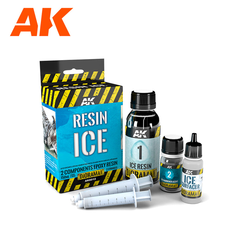 AK8012 RESIN ICE (Textura) Resina de hielo-2 componentes epoxy