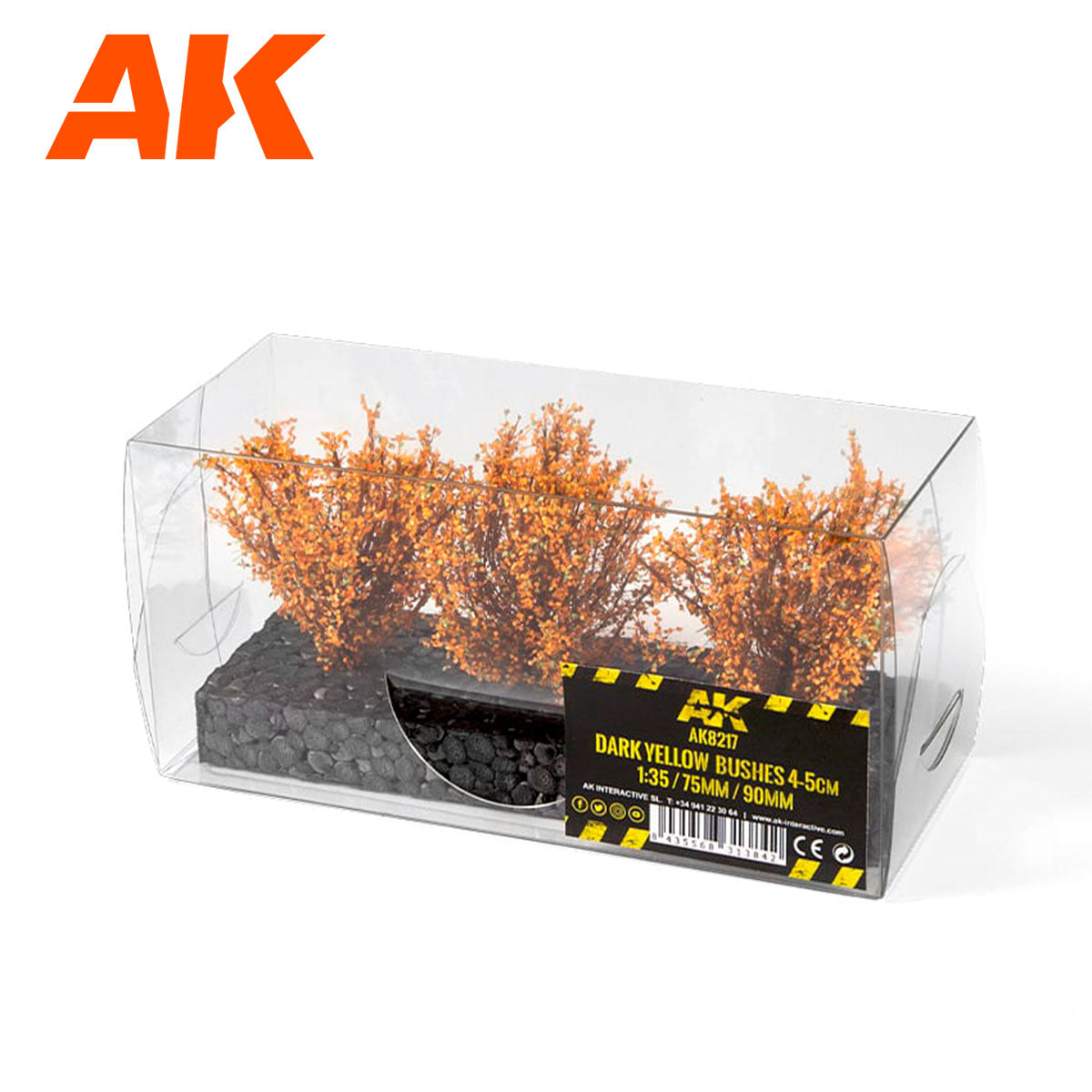 DARK YELLOW BUSHES 4-5CM 1:35 / 75MM / 90MM