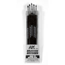 AK9088 PINCELES DE SILICONA MEDIANOS PUNTA DURA (5 LÁPICES DE SILICONA)