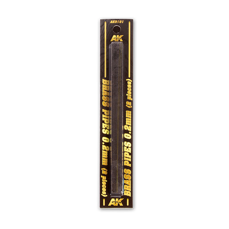 AK9101 TUBOS DE LATÓN 0,2MM 2 UNIDADES