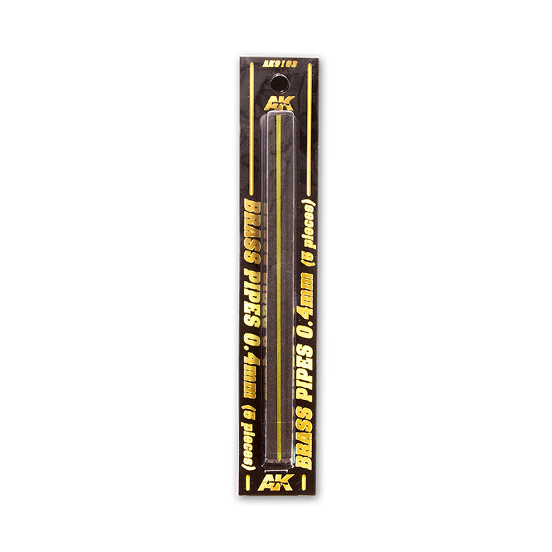 AK9103 TUBOS DE LATÓN 0,4MM  5 UNIDADES