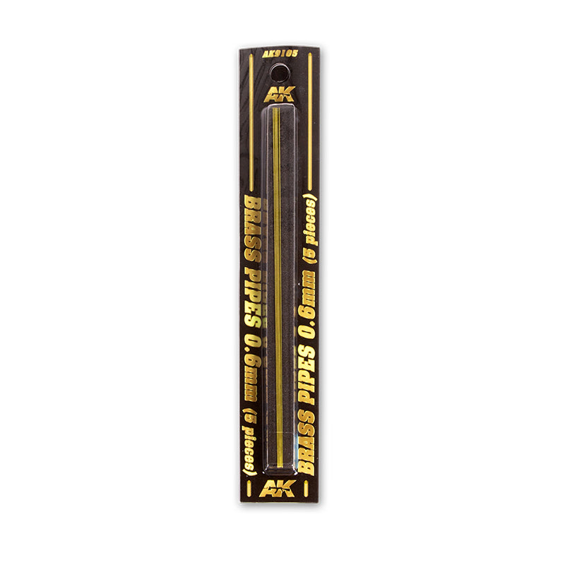 AK9105 TUBOS DE LATÓN 0,6MM  5 UNIDADES