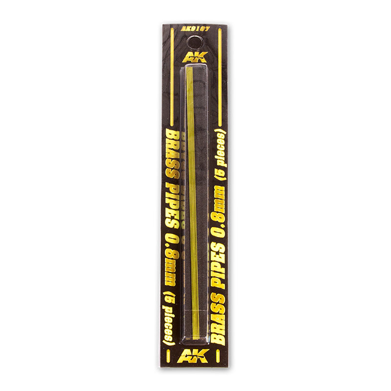 AK9107 TUBOS DE LATÓN 0,8MM  5 UNIDADES