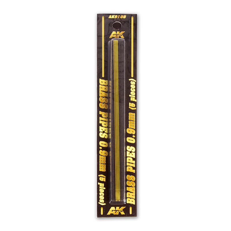 AK9108 TUBOS DE LATÓN 0,9MM 5 UNIDADES