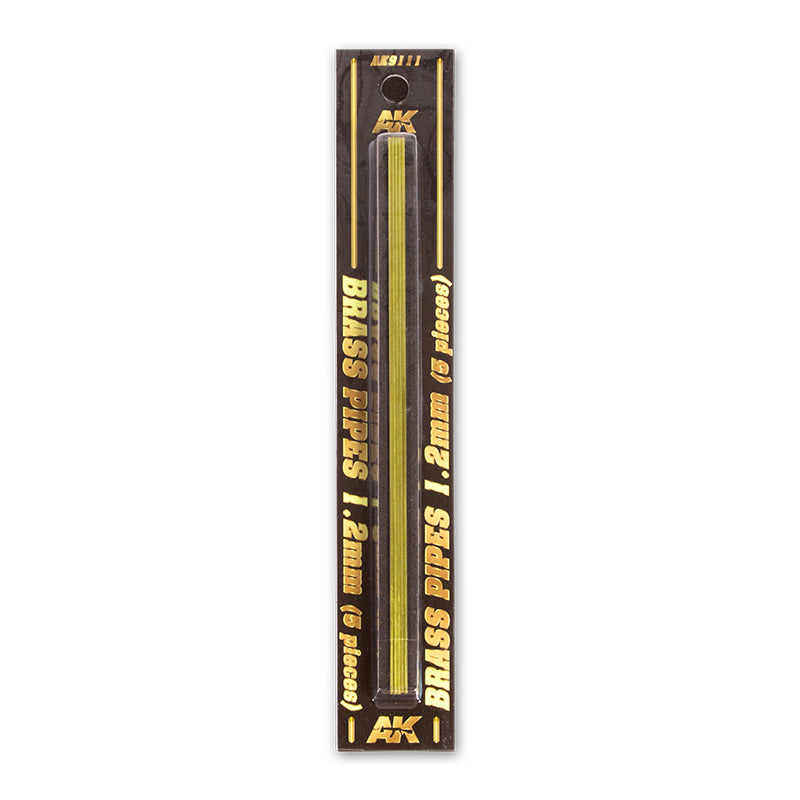 AK9111 TUBOS DE LATÓN 1,2MM 5 UNIDADES