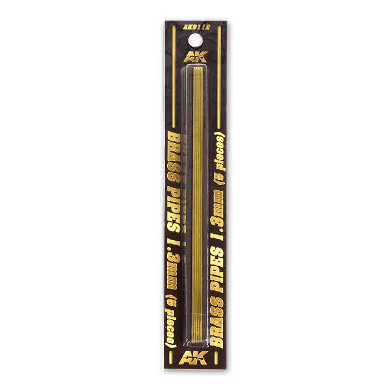 AK9112 TUBOS DE LATÓN 1,3MM  5 UNIDADES
