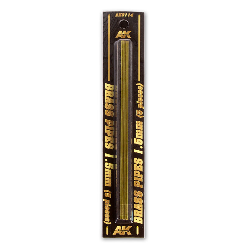 AK9114 TUBOS DE LATÓN 1,5MM  5 UNIDADES