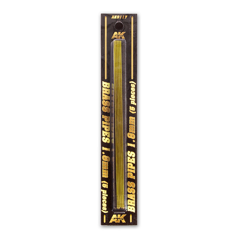 AK9117 TUBOS DE LATÓN 1,8MM  5 UNIDADES