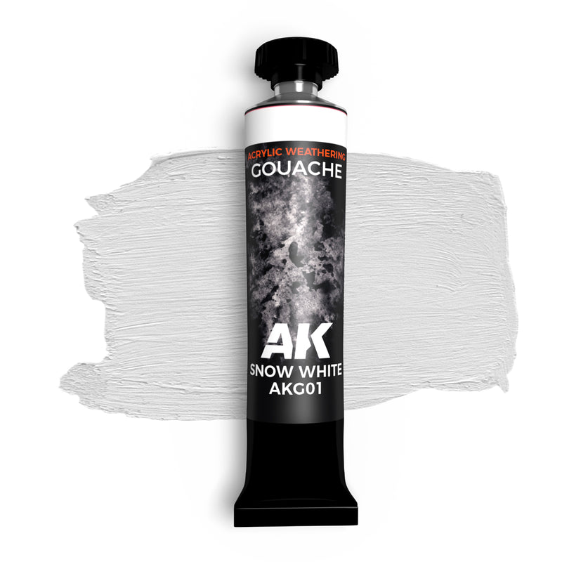 AKG01 Snow white – AK GOUACHE 20ml