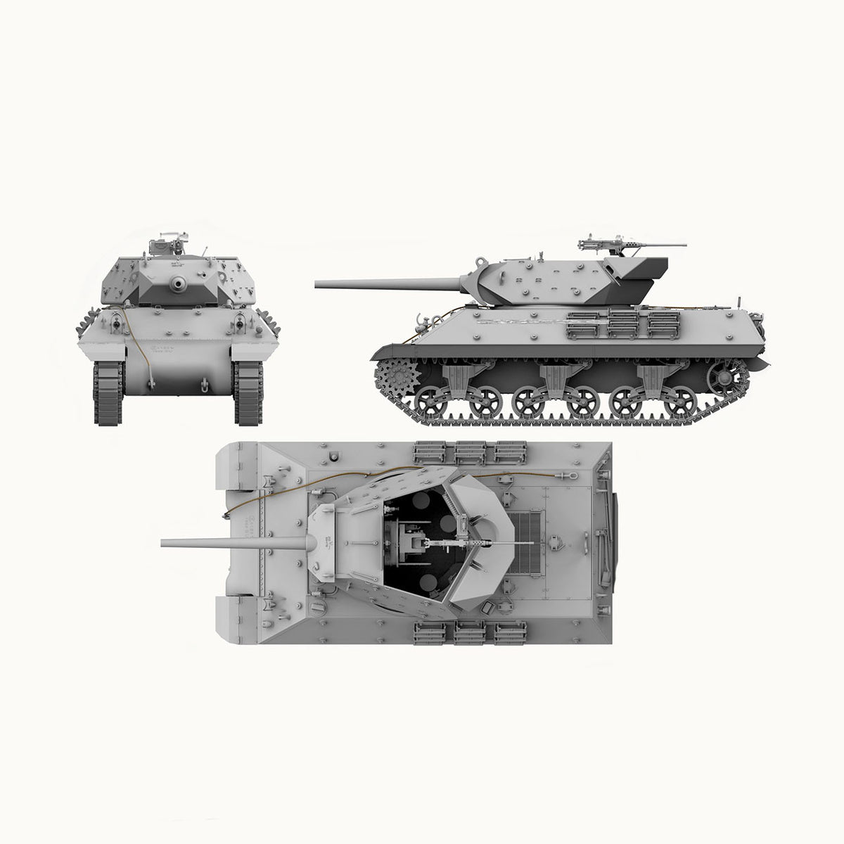 Andy's Hobby H x Takom 1/16 Scale US M10 Tank Destroyer with Full Body Figure - AHHQ-006
