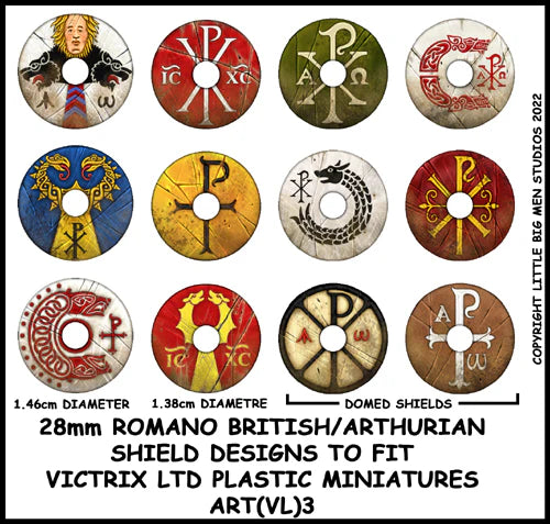 VICTRIX: Romano British / Arthurian Shield Design 3