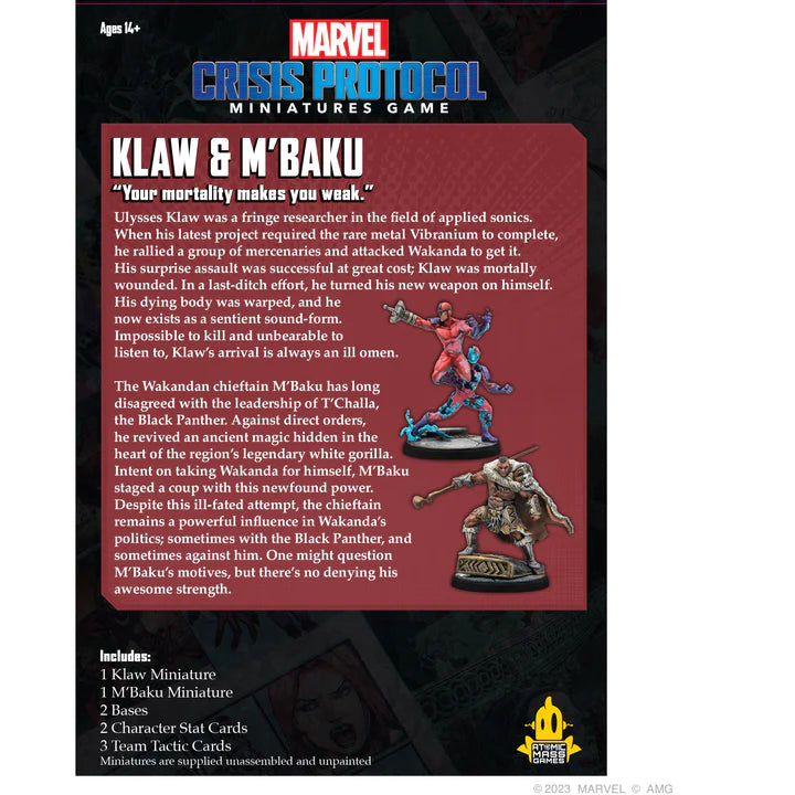 MARVEL CRISIS PROTOCOL: Klaw & M'Baku