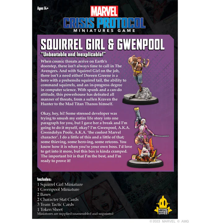 MARVEL CRISIS PROTOCOL: Squirrel Girl &amp; Gwenpool