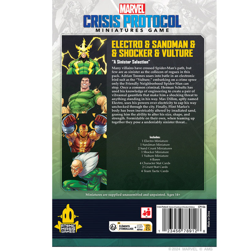 Marvel: Crisis Protocol – Electro & Sandman & Shocker & Vulture