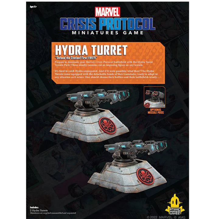 MARVEL CRISIS PROTOCOL : Pack de terrain pour tourelle Hydra