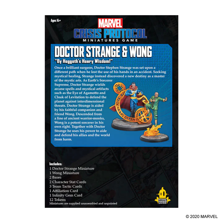 PROTOCOLE DE CRISE MARVEL : Dr Strange et Wong