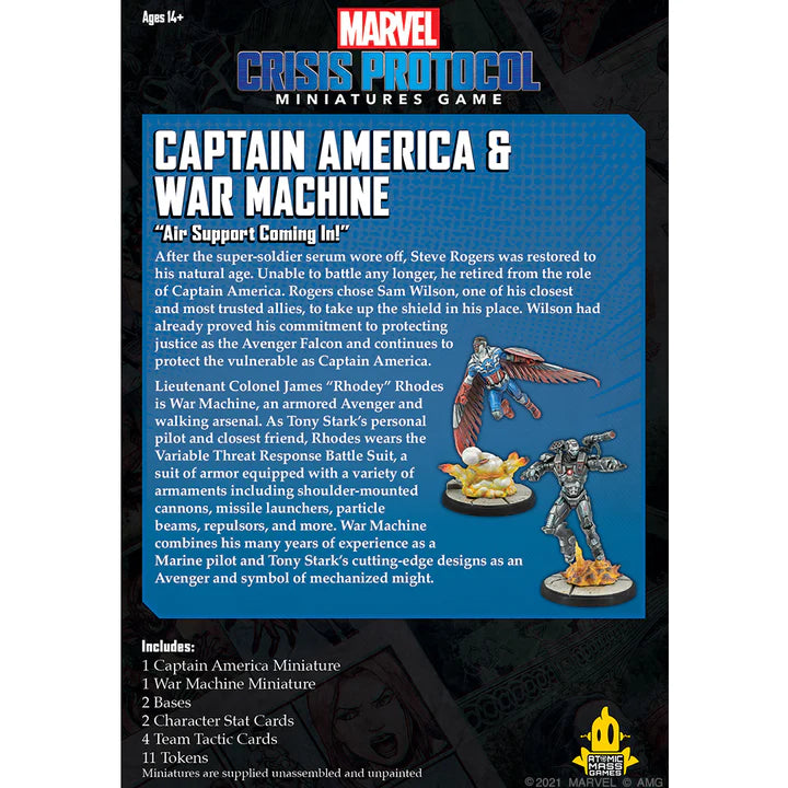 PROTOCOLE DE CRISE MARVEL : Captain America et Warmachine