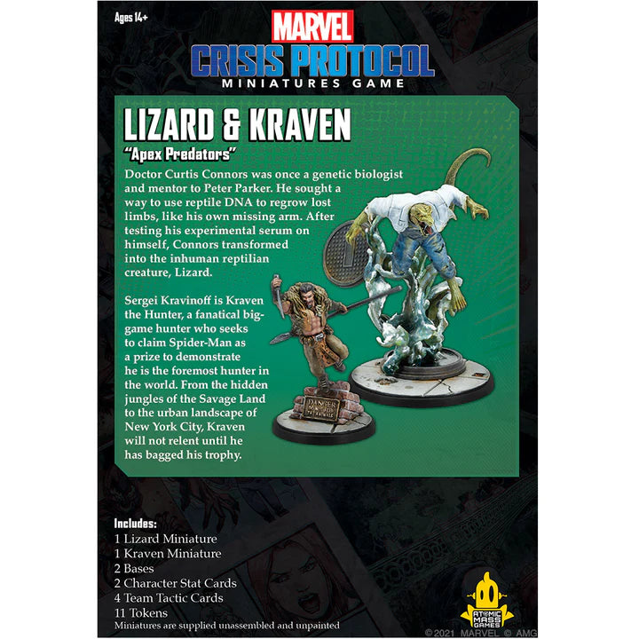 MARVEL CRISIS PROTOCOL: Lizard & Kraven