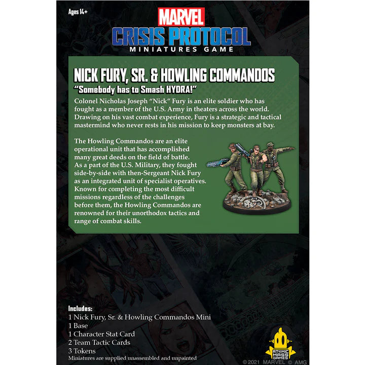 MARVEL CRISIS PROTOCOL: Nick Fury Sr. & Howling Commandos